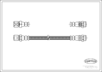 สายเบรค, CORTECO, OEM 562342, หมายเลขสินค้า 1 9 0 3 2 1 7 0, OPEL (108092)