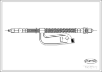 Brake Hose, CORTECO, OEM 1011341, Article number 1 9 0 3 2 1 7 2, FORD (108094)