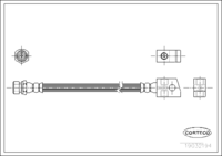 สายเบรค CORTECO OEM 897134831 หมายเลขสินค้า 1 9 0 3 2 1 9 4, ISUZU (108114)
