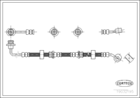 สายเบรค CORTECO OEM 1330855209 หมายเลขสินค้า 1 9 0 3 2 1 9 5, SUZUKI (108115)