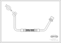 สายเบรค CORTECO OEM 1631048 หมายเลขสินค้า 1 9 0 3 2 1 9 6, FORD (108116)