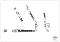 สายเบรค CORTECO OEM GBH254 หมายเลขสินค้า 1 9 0 3 2 2 0 4, MG (108123)