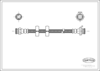 สายเบรค CORTECO OEM 46468487 หมายเลขสินค้า 1 9 0 3 2 2 1 1, ALFA ROMEO (108130)