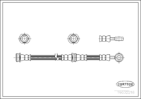 สายเบรค CORTECO OEM 4621001B00 หมายเลขสินค้า 1 9 0 3 2 2 1 6, NISSAN (108135)