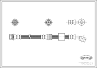 Brake Hose, CORTECO, OEM 5154060A31, Article number 1 9 0 3 2 2 2 3, SUZUKI (108142)