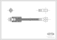 Brake Hose, CORTECO, OEM 6784917, Article number 1 9 0 3 2 2 2 6, FORD (108145)၊