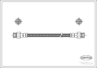 Brake Hose, CORTECO, OEM 6U0611775, Article number 1 9 0 3 2 2 2 8, VW (108147)