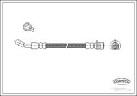 สายเบรค CORTECO OEM 46431SM4934 หมายเลขสินค้า 1 9 0 3 2 2 2 9, HONDA (108148)