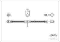 Brake Hose, CORTECO, OEM GBH90283, Article number 1 9 0 3 2 2 3 0, MG (108149)