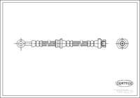 สายเบรค CORTECO OEM 4621096J00 หมายเลขสินค้า 1 9 0 3 2 2 3 1, NISSAN (108150)