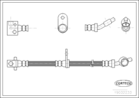 สายเบรค CORTECO OEM 46431SD4013 หมายเลขสินค้า 1 9 0 3 2 2 3 3, HONDA (108152)