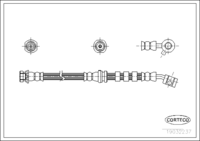 สายเบรค CORTECO OEM 462102J008 หมายเลขสินค้า 1 9 0 3 2 2 3 7, NISSAN (108156)