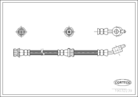 สายเบรค CORTECO OEM 462105M405 หมายเลขสินค้า 1 9 0 3 2 2 3 9, NISSAN (108158)