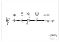 สายเบรค CORTECO OEM 01465SR3020 หมายเลขสินค้า 1 9 0 3 2 2 4 9, HONDA (108168)