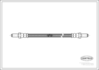 สายเบรค, CORTECO, OEM 7171368, หมายเลขสินค้า 1 9 0 3 2 2 5 5, OPEL (108172)