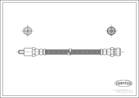 Brake Hose, CORTECO, OEM 7701349268, Article number 1 9 0 3 2 2 6 2, RENAULT (108178)