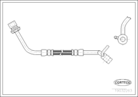 สายเบรค CORTECO OEM 1631045 หมายเลขสินค้า 1 9 0 3 2 2 6 3, FORD (108179)
