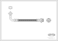 สายเบรค CORTECO OEM 4621082N10 หมายเลขสินค้า 1 9 0 3 2 2 7 1, NISSAN (108187)