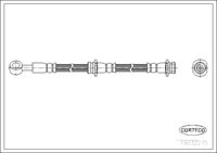 สายเบรค CORTECO OEM 462102F205 หมายเลขสินค้า 1 9 0 3 2 2 7 5, NISSAN (108191)