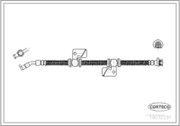 สายเบรค CORTECO OEM ANR3259 หมายเลขสินค้า 1 9 0 3 2 2 8 1, LAND ROVER (108197)