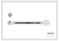 สายเบรค CORTECO OEM 4295682 หมายเลขสินค้า 1 9 0 3 2 2 8 2, OPEL (108198)