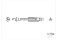 Brake Hose, CORTECO, OEM 4467262, Article number 1 9 0 3 2 2 8 3, SAAB (108199)