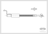 สายเบรค CORTECO OEM 1051516 หมายเลขสินค้า 1 9 0 3 2 2 8 6, FORD (108202)