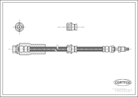 สายเบรค CORTECO OEM 1201141 หมายเลขสินค้า 1 9 0 3 2 2 8 7, FORD (108203)