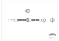 สายเบรค CORTECO OEM 462144U000 หมายเลขสินค้า 1 9 0 3 2 2 9 2, NISSAN (108208)