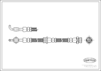 สายเบรค CORTECO OEM GA5R43980B หมายเลขสินค้า 1 9 0 3 2 2 9 5, MAZDA (108211)