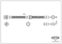 สายเบรค CORTECO OEM B45543980 หมายเลขสินค้า 1 9 0 3 2 2 9 7, MAZDA (108213)