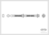 สายเบรค CORTECO OEM 462100M300 หมายเลขสินค้า 1 9 0 3 2 3 0 8, NISSAN (108224)