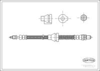 Brake Hose, CORTECO, OEM 1026326, Article number 1 9 0 3 2 3 2 1, FORD (108237)