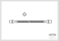Brake Hose, CORTECO, OEM 725531080, Article number 1 9 0 3 2 3 2 3, SUBARU (108239)