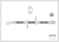 สายเบรค CORTECO OEM GHP860 หมายเลขสินค้า 1 9 0 3 2 3 3 2, HONDA (108248)