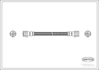 สายเบรค CORTECO OEM GA7B43810 หมายเลขสินค้า 1 9 0 3 2 3 4 0, MAZDA (108252)