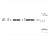 สายเบรค CORTECO OEM D06143980 หมายเลขสินค้า 1 9 0 3 2 3 4 2, MAZDA (108254)