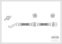สายเบรค CORTECO OEM 26550FA040 หมายเลขสินค้า 1 9 0 3 2 3 5 0, SUBARU (108262)