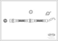 Brake Hose, CORTECO, OEM 26550FA050, Article number 1 9 0 3 2 3 5 1, SUBARU (108263)