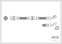 Brake Hose, CORTECO, OEM 26531AA070, Article number 1 9 0 3 2 3 5 2, SUBARU (108264)