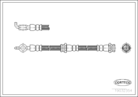 สายเบรค CORTECO OEM B00143980A หมายเลขสินค้า 1 9 0 3 2 3 5 4, MAZDA (108266)