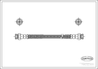สายเบรค CORTECO OEM 5873733010 หมายเลขสินค้า 1 9 0 3 2 3 5 5, HYUNDAI (108267)