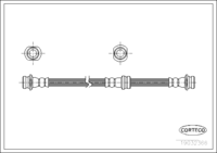 Brake Hose, CORTECO, OEM 5158063B00, Article number 1 9 0 3 2 3 6 6, SUZUKI (108278)