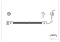 สายเบรค, CORTECO, OEM NA0143990A, หมายเลขสินค้า 1 9 0 3 2 3 6 9, MAZDA (108281)