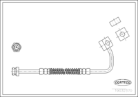 สายเบรค, CORTECO, OEM 0K01143830B, หมายเลขสินค้า 1 9 0 3 2 3 7 0, KIA (108282)