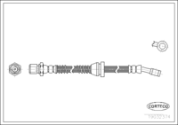 สายเบรค CORTECO OEM 96222050 หมายเลขสินค้า 1 9 0 3 2 3 7 4, DAEWOO (108286)
