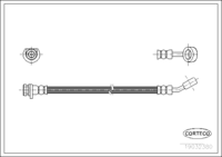 สายเบรค CORTECO OEM 46431SE0931 หมายเลขสินค้า 1 9 0 3 2 3 8 0, HONDA (108292)