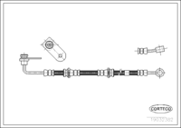 สายเบรค CORTECO OEM 5154065D00 หมายเลขสินค้า 1 9 0 3 2 3 8 2, SUZUKI (108294)