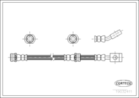 สายเบรค CORTECO OEM 462109C008 หมายเลขสินค้า 1 9 0 3 2 4 1 1, NISSAN (108298)