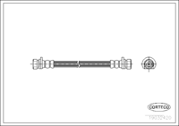Brake Hose, CORTECO, OEM 01466SD5020, Article number 1 9 0 3 2 4 2 0, HONDA (108305)